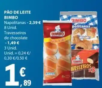 E.Leclerc PÃO DE LEITE BIMBO promoção