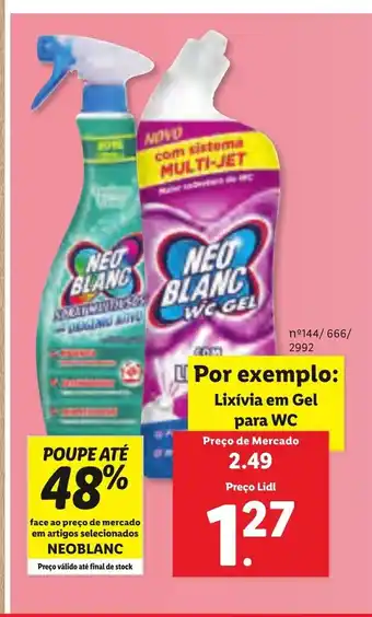 Lidl Neoblanc WC Gel promoção