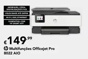 Radio Popular HP Multifunções Officejet Pro 8022 AIO promoção