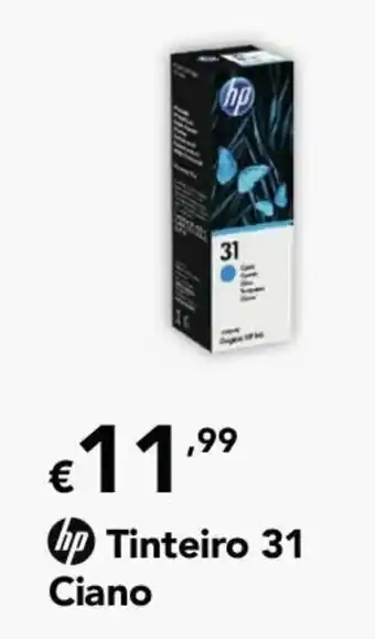 HP Tinteiro 31 Ciano