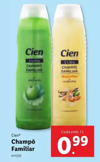 Lidl Champô Familiar 1L promoção