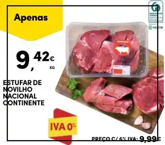 Continente ESTUFAR DE NOVILHO NACIONAL CONTINENTE promoção