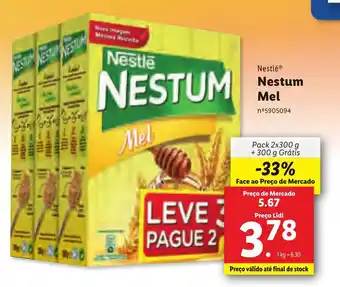 Lidl Nestum Mel 2x300g promoção