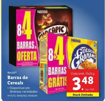 Lidl Barrar de Cereais 12x25g promoção