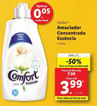 Lidl Comfort Amaciador Concentado Essência 2L promoção