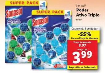 Lidl Sonasol Poder Ativo Triplo promoção