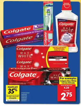 Lidl Colgate Max White Carvão Ativado promoção