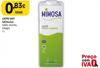Intermarché LEITE UHT Mimosa Meio-Gordo, Magro 1L promoção