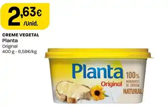 Intermarché CREME VEGETAL Planta Original 400g promoção