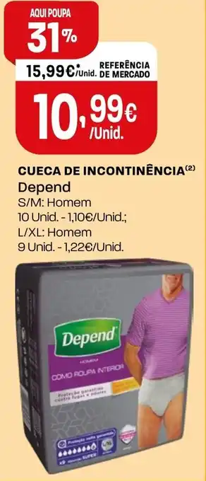 Intermarché CUECA DE INCONTINÊNCIA Depend promoção