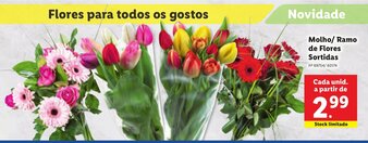 Lidl Molho/Ramo de FLores Sortidas promoção