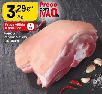 Intermarché PORCO Pá York c/ Osso e c/ Couro promoção