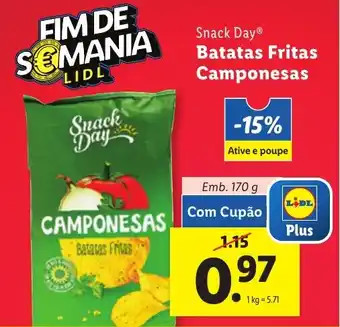 Lidl Snack Day Batatas Fritas Camponesas Emb. 170 g promoção