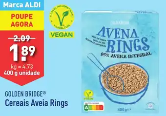 ALDI GOLDEN BRIDGE Cereais Aveia Rings promoção