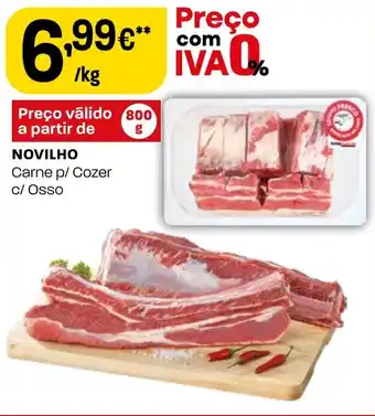 Intermarché NOVILHO Carne p/ Cozer c/ Osso promoção