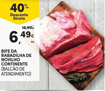 Continente Bife da Rabadilha de Novilho Continente promoção