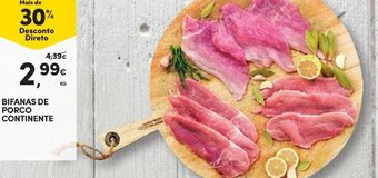 Continente Bifanas de Porco Continente promoção