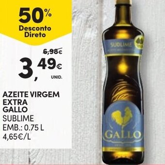 Continente Azeite Virgem Extra Gallo 0.75L promoção