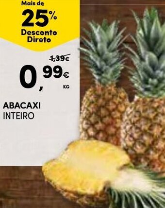 Continente Abacaxi Inteiro promoção