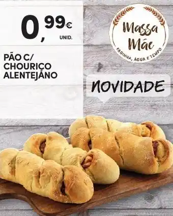 Continente Pão C/Chouriço Alentejano promoção