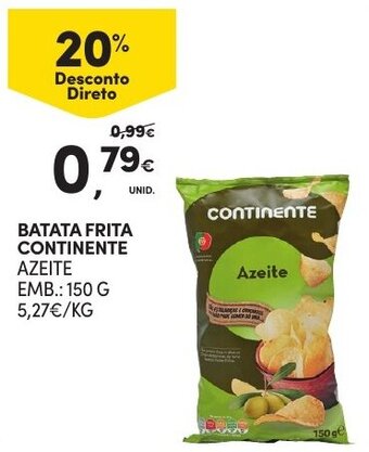 Continente Batata Frita Continente Azeite 150g promoção
