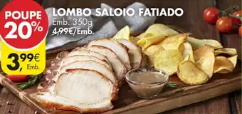 Pingo Doce Lombo Saloio Fatiado 350g promoção