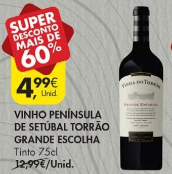Pingo Doce Vinho Península de Setúbal Torrão Grande Escolha 75cl promoção