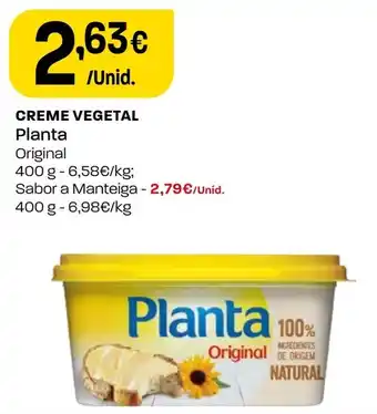 Intermarché CREME VEGETAL Planta promoção