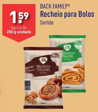 ALDI BACK FAMILY Recheio para Bolos Sortido promoção