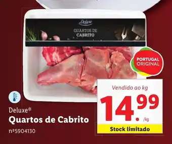 Lidl Deluxe Quartos de Cabrito promoção