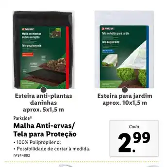 Lidl Malha Anti-ervas/Tela para Proteção promoção