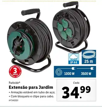 Lidl Parkside Extensão para Jardim promoção