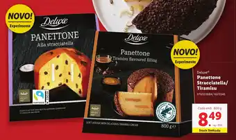 Lidl Deluxe Panettone Stracciatella/ Tiramisu nº6003684/ 6013346 promoção