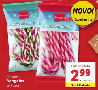 Lidl Favorina Bengalas Cada emb. 144 g promoção