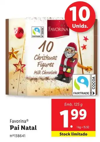 Lidl Favorina Pai Natal Emb. 125 g promoção