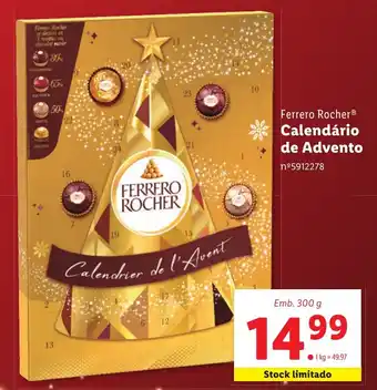 Lidl Ferrero Rocher Calendário de Advento nº5912278 promoção