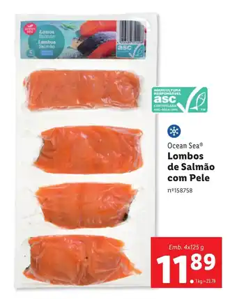 Lidl Ocean Sea Lombos de Salmão com Pele promoção