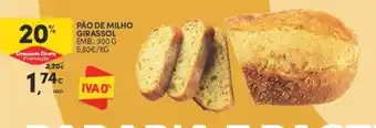 Continente PÃO DE MILHO GIRASSOL EMB.: 300 G promoção