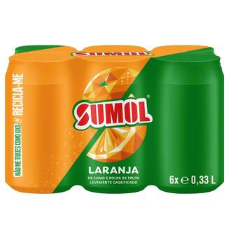 Continente Refrigerante com gás laranja promoção