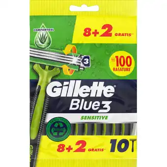 Continente Lâminas descartáveis blue3 sensitive promoção