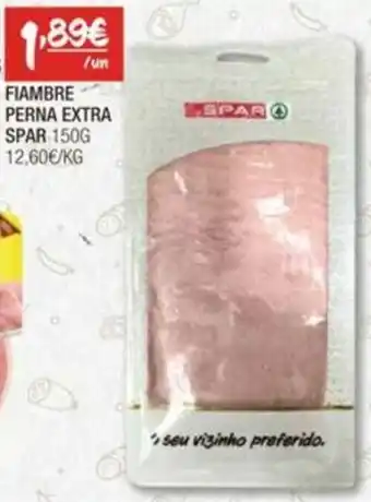 Spar FIAMBRE PERNA EXTRA SPAR 150G promoção