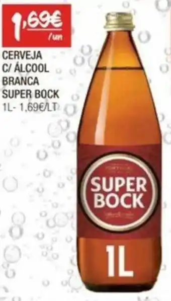 CERVEJA C/ ÁLCOOL BRANCA SUPER BOCK 1l