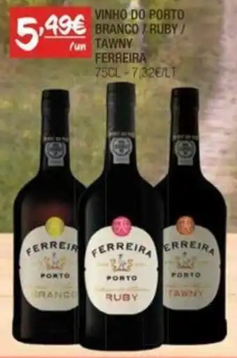 Spar VINHO DO PORTO BRANCO / RUBY/ TAWNY FERREIRA 75CL promoção