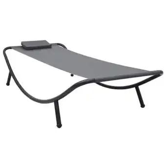 Brico Depôt Tumbona de acero gris 200x90 cm promoção
