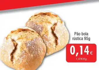 Pão bola rústica 95g