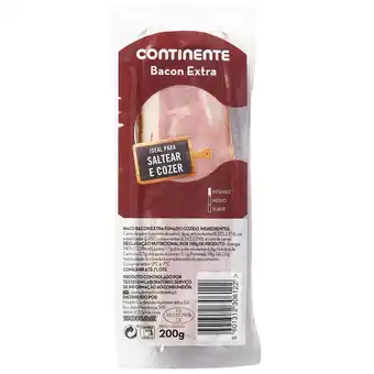 Continente Bacon extra naco fumado promoção