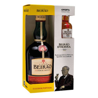 Continente Licor beirão com oferta de miniatura de beirão d’honra promoção