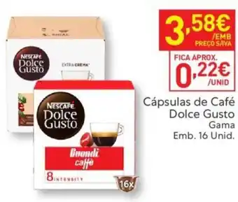 Recheio Cápsulas de Café Dolce Gusto Gama Emb. 16 Unid. promoção