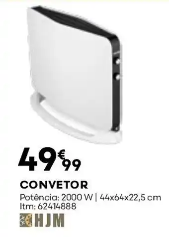 Bricomarché CONVETOR Potência: 2000 W | 44x64x22,5 cm Itm: 62414888 promoção