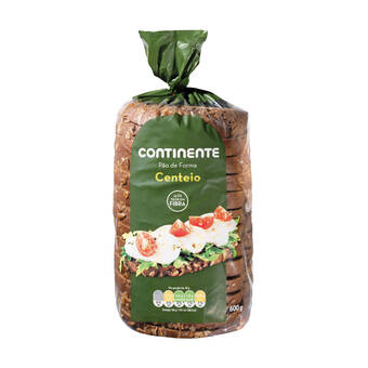 Continente Pão de forma de centeio promoção